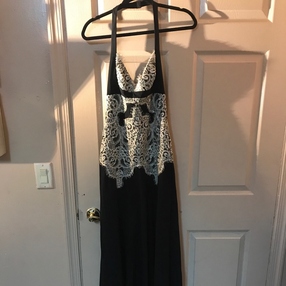 Nicole Miller Gown black studded
